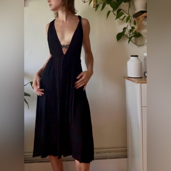 Vintage François Beauregard Midi Dress – ( Size M - ajustable) - Picture 1 of 8